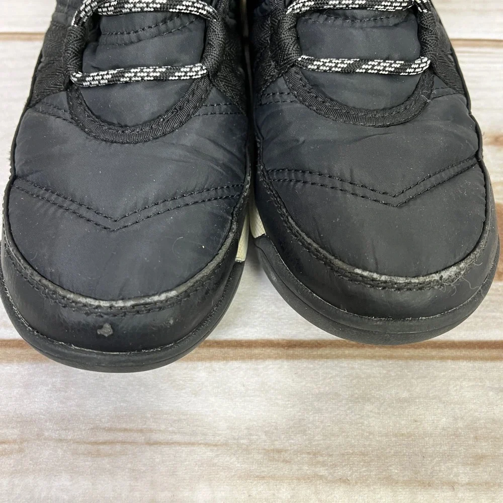 Sorel Kids Black Waterproof Winter Snow Boots Fur Lined Lace Up Size 3